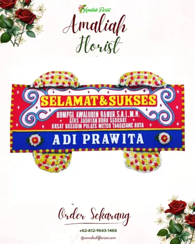 Karangan Bunga Ucapan Selamat di Abianbase
